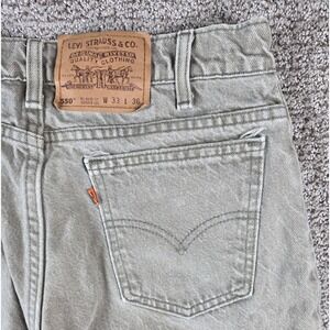 Vintage 90s Levis 550 Mens Relaxed Fit Tapered Leg Khaki Jeans 30x36 Green